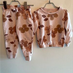 Girls Floral matching tracksuit 3T